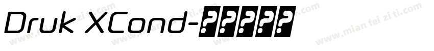 Druk XCond字体转换